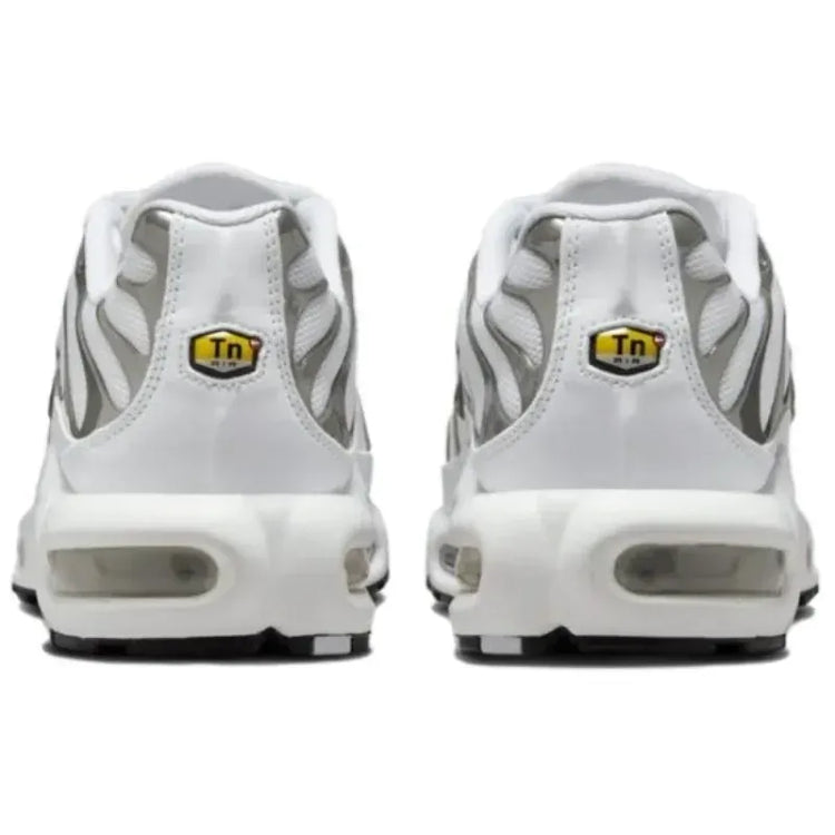 Nike Air Max Plus TN White Silver Women Retro Air Cushion Breathable Comfortable Running Shoes Trainers HJ9743-100