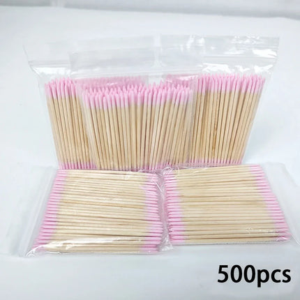 500/100Pcs Orange Wood Sticks for Nails BULK Double Sided Cuticle Pusher Remover Nail Art Manicure Pedicure Tool for Manicure Pe 2028