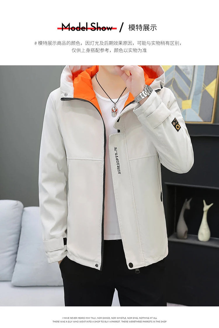 Men's Autumn/Winter Jackets New Arrived Trendy Brand Couple Jacket Men's Women's Handsome Casual Hooded Work Jacket Coat
