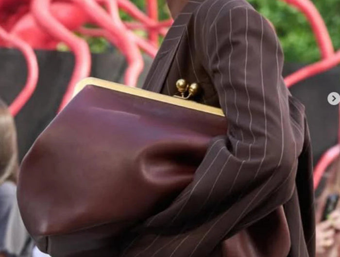 Fashion Large Kisslock Clutch Bag for Women Designer Clip Shell Women Shoulder Bags Luxury Soft Pu Leather Pink Color Handbags PlatiNum