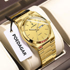 POEDAGAR Orologio da polso al quarzo da uomo di lusso Impermeabile luminoso Data Settimana Orologio da uomo Orologi da uomo d'affari in acciaio inossidabile platinumshop