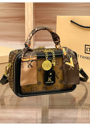 Brand Women's Bag 2025 New Style Light Luxury Western Style High Quality Handbag Designer Casual Versatile Crossbody Bag PlatiNum