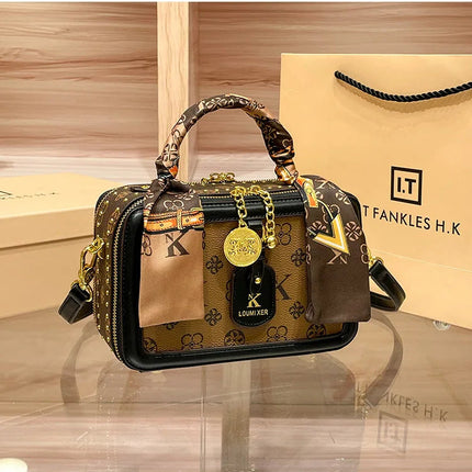 Brand Women's Bag 2025 New Style Light Luxury Western Style High Quality Handbag Designer Casual Versatile Crossbody Bag PlatiNum