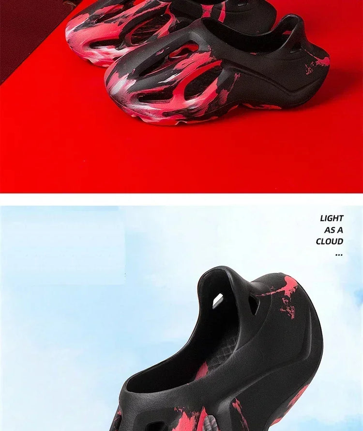 Pantofole con piattaforma mimetica unisex Materiale morbido EVA Tecnologia di stampaggio ad iniezione Scarpe casual da spiaggia per uomo donna