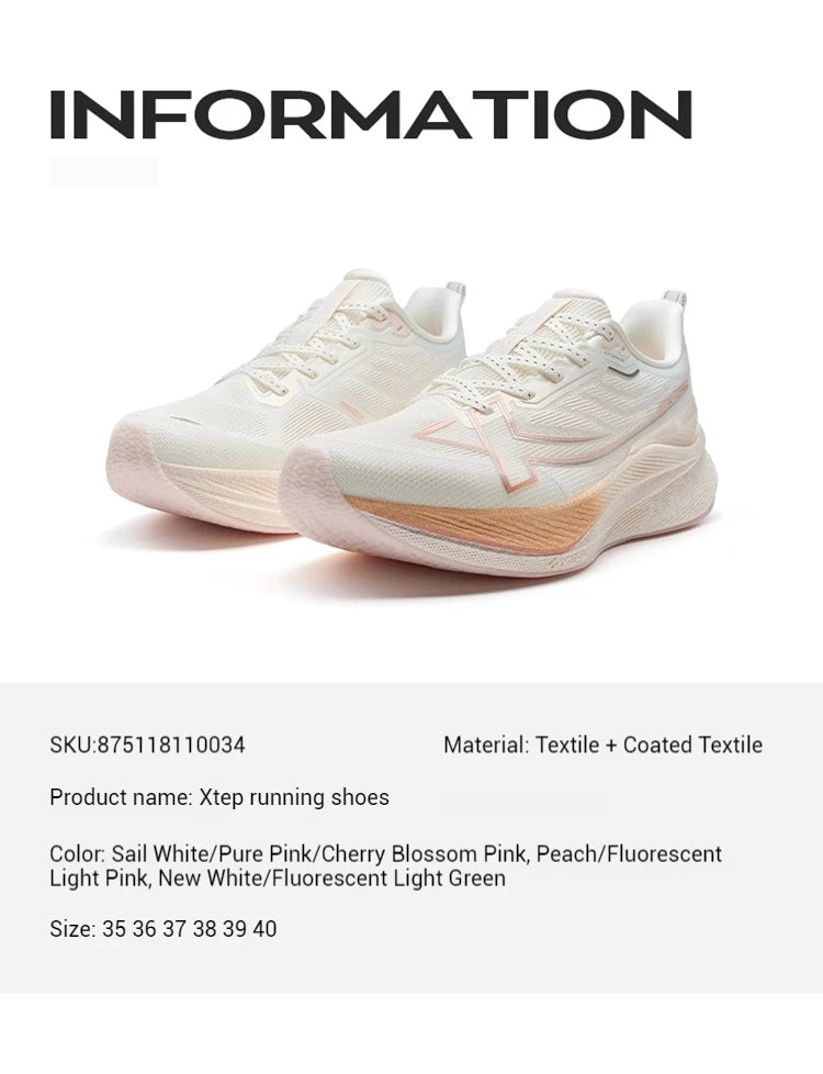 Xtep 2000km 3.0 Running Shoes For Men 2025 Spring Sneakers Cushioning Training Jogging Wear-Resistant Lightweight 875119110032