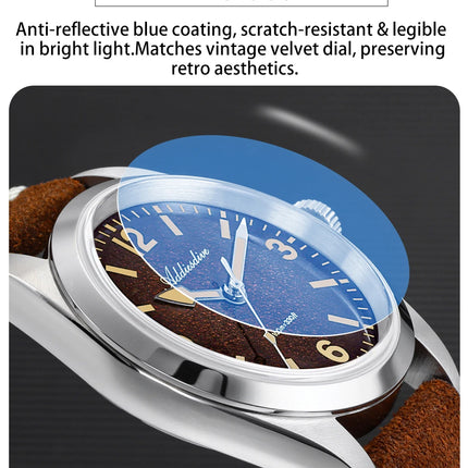 ADDIESDIVE New Quartz Watch Luxury Sapphire 2035 Movement 36mm Men Watch C3 Luminous Diving 100m Waterproof 316L Stainless Steel