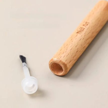 Professional Nail Art Brush Set with Detachable Wooden Grip-Multi-Functional Nail Polish Brushes,Nail Art Tools,Nail Accessories