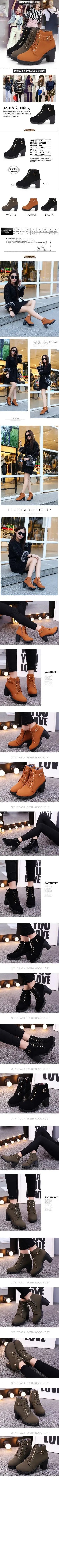 2025 New Spring Winter Fashionable Versatile Women Boots Lace-up Fashionable Versatile Ladies Shoes Comfortable High Heels Boots