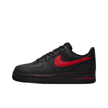 Nike Air Force 1 Breathable Low top Skateboard Shoes Men's Black Red HQ2037-005