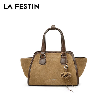 LA FESTIN Original Brand Women's Bag Shoulder Bag Leather Handbag 2025 New Dumpling Bag Fashion Crossbody Bag Lady Wallet