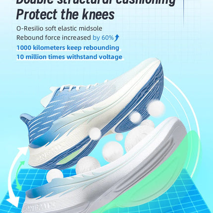 ONEMIX 2025 Nuove scarpe da corsa da uomo leggere per uomo Ammortizzazione Scarpe sportive da jogging Casual Morbide scarpe da ginnastica da passeggio maschili all'aperto PlatiNum