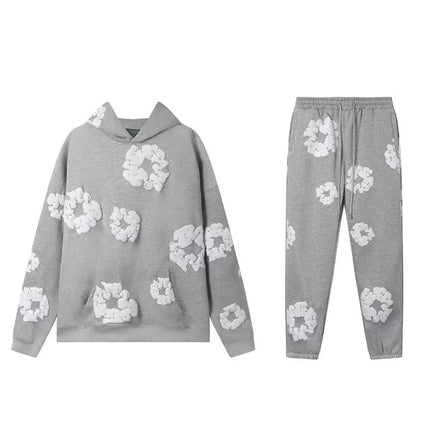DENIM TEARS brand hot selling new fashionable foam cotton printed hoodie, European and American fashionable men's sports suit PlatiNum