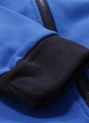2025 Spring Autumn Claas Print Comfortable Splicing Hoodies+Trendy Solid Color Sweatpants Suit Men's Hooded Tracksuit Sports Set PlatiNum