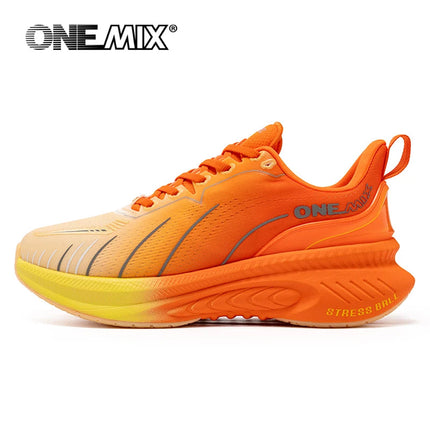 ONEMIX Scarpe da corsa per uomo Allenamento atletico Scarpe da tennis sportive da uomo Scarpe da ginnastica da passeggio resistenti all'usura antiscivolo per esterni PlatiNum