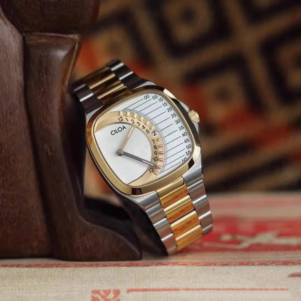 【CILOA】Square high-end men's watch wormhole concept premium men's sports watch brand