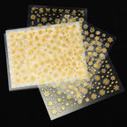 80-90pcs/jar Hollow Out Gold Nail Glitter Sequin Snow Flakes 8/10mm Mixed Metal Snowflakes 2023 DIY Snow Flake Manicure Decor 2028