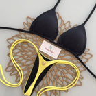 Micro Bikini 2026 Costume da Bagno Donna Sexy Brasiliano con Laccetti Halter Tinta Unita Push-Up Perizoma Abbigliamento da Spiaggia Femminile