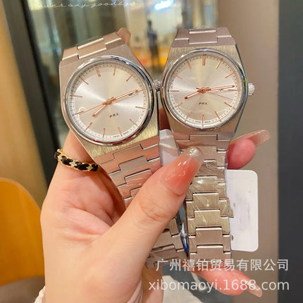 Orologio da Polso Serie PRX con Cinturino in Acciaio, Modello Super Player, per Uomo e Donna, con Calendario, Stile Semplice e alla Moda, Regalo di Compleanno, Idea Regalo per Lui e per Lei