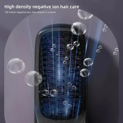 Electric Lcd USB Ceramic Heated Straight Hair Comb, Wireless Portable Negative Ion Styling Tool, Rechargeable Straightening Brush