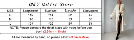 Women's Solid Color Lace Up Fur Collar Woolen Overcoat Bathrobe Style Long Loose Coat Advanced Atmosphere Autumn Winter Overwear