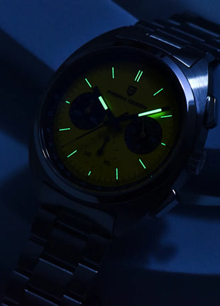 Orologio da uomo di lusso retrò 2026 PAGANI DESIGN Cronografo sportivo al quarzo VK63 con zaffiro AR impermeabile e cinturino in pelle