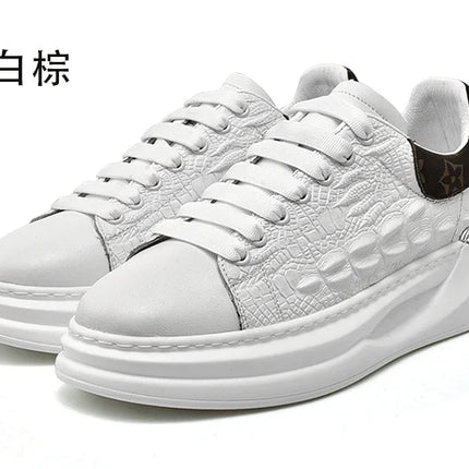 Leather Shoes Men's Skateboard Cricket for Men Sports Running Sneakers Male Luxury Designer Flats Platform