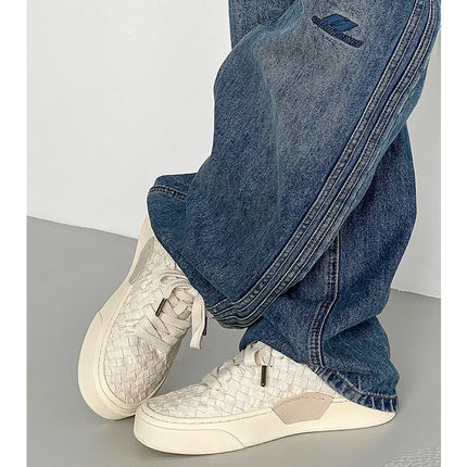 Men's sports shoes and casual shoes thick soled canvas men's shoes fashionable Owens breathable board shoes