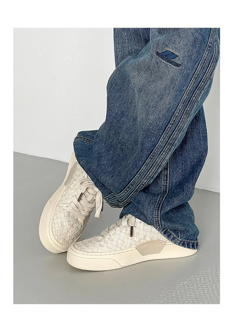 Men's sports shoes and casual shoes thick soled canvas men's shoes fashionable Owens breathable board shoes