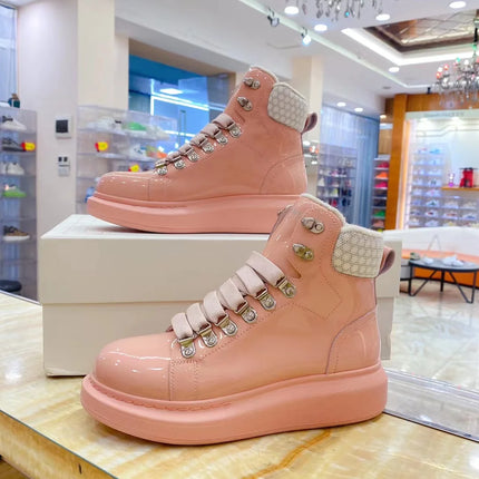Men Platform Casual Shoes Oversized High-top Sneakers Fashion Motorcycle Boots Comfortable Ankle Boots Fashion Sports Shoes