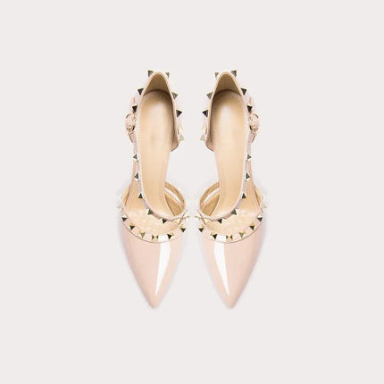 2025 Tacchi alti neri 12cm 10cm 8cm Scarpe da donna Tacchi sottili Décolleté da donna con testa a punta Scarpe da banchetto a spillo poco profonde in microfibra platinumshop