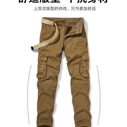 Taglia 28-40 pantaloni tattici militari da uomo tuta lavata multitasche da uomo pantaloni larghi in cotone pantaloni cargo maschili per uomo pantaloni uomo
