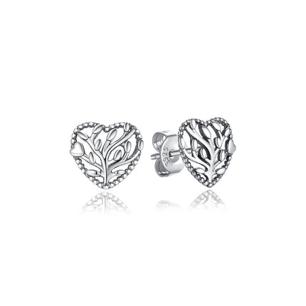 Orecchini Originali in Argento Sterling 925, Modello 2026, a Perno e a Cerchio con Cristalli, per Donna, in Oro Rosa, con Corona, Cuore, Infinito, Ape, Gioielli platinumshop
