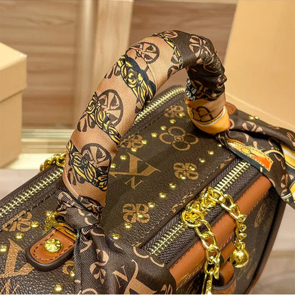 Brand Women's Bag 2025 New Style Light Luxury Western Style High Quality Handbag Designer Casual Versatile Crossbody Bag PlatiNum