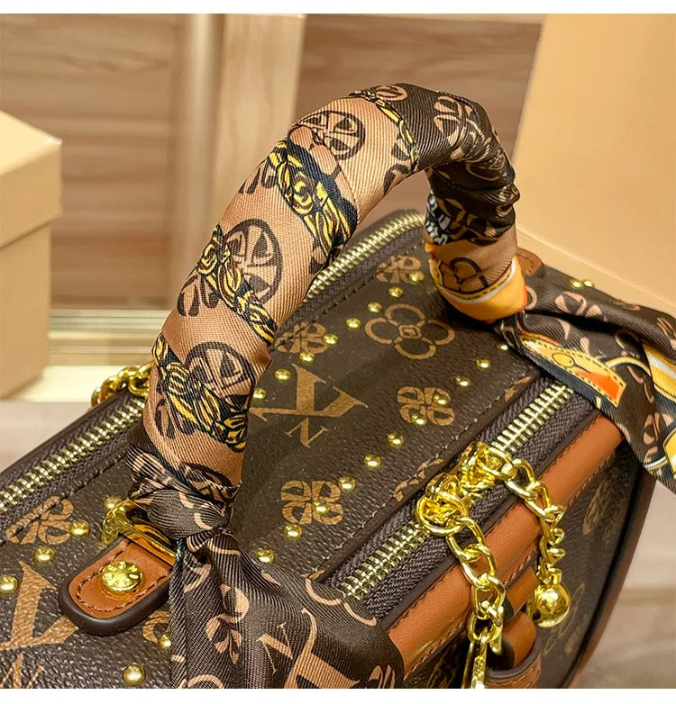 Brand Women's Bag 2025 New Style Light Luxury Western Style High Quality Handbag Designer Casual Versatile Crossbody Bag PlatiNum