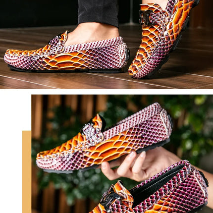 Mocassini in Pelle da Uomo 39-46, Scarpe Eleganti per Matrimoni e Feste, Calzature di Alta Qualità, Mocassini Slip-on di Lusso per Uomo