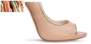 Nuove donne di estate pompe superficiale peep-toe tacchi alti scarpe da donna donna metallo stiletto punta a punta scarpe da donna Zapatos De Mujer platinumshop