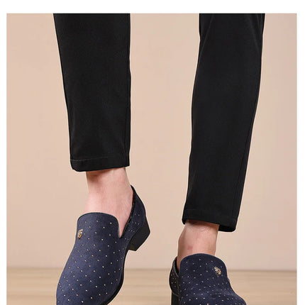 Scarpe eleganti da uomo di lusso Scarpe casual da uomo in pelle scamosciata Mocassini eleganti e comodi Scarpe da lavoro in pelle da uomo Zapatos Hombre