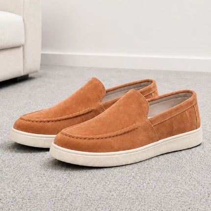 Scarpe casual da uomo estive, comode, con plateau, mocassini di design, traspiranti, slip-on, scarpe da ufficio piatte da uomo