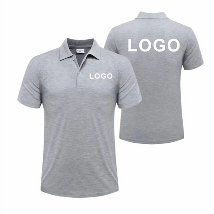 Breathable Polo with Custom Logo Casual Wear for Business Groups Short Sleeve Lapel Polo Work Clothes Embroidery Print