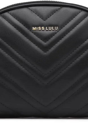 Elegante borsa a tracolla KONO in pelle PU con nappe a forma di V, compatta e versatile, perfetta per l'uso quotidiano e come regalo.