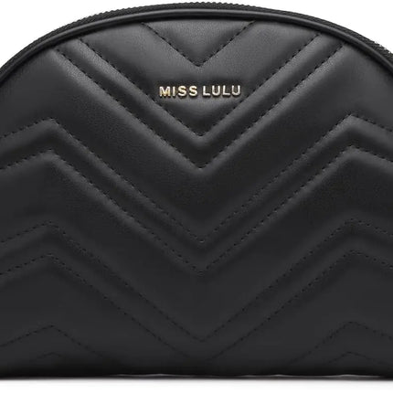 Elegante borsa a tracolla KONO in pelle PU con nappe a forma di V, compatta e versatile, perfetta per l'uso quotidiano e come regalo.