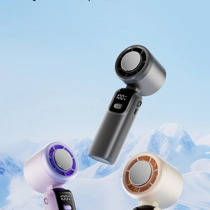 Ventilatore da tavolo USB Lenovo Fast Chill Ice Compress pieghevole/da appendere, con funzione di raffreddamento a ghiaccio, portatile, 100 velocità, Turbo, per esterni