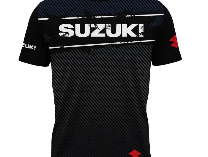 Men's Fashion Suzuki 2026 3D Print T-shirt, Summer Outdoor Sports Fitness Quick-Drying Breathable Casual Short Sleeve