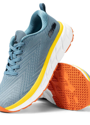 FitVille Scarpe da uomo con punta larga, ammortizzate, larghezza extra larga, scarpe da corsa antiscivolo, comode sneakers leggere per piedi grassi