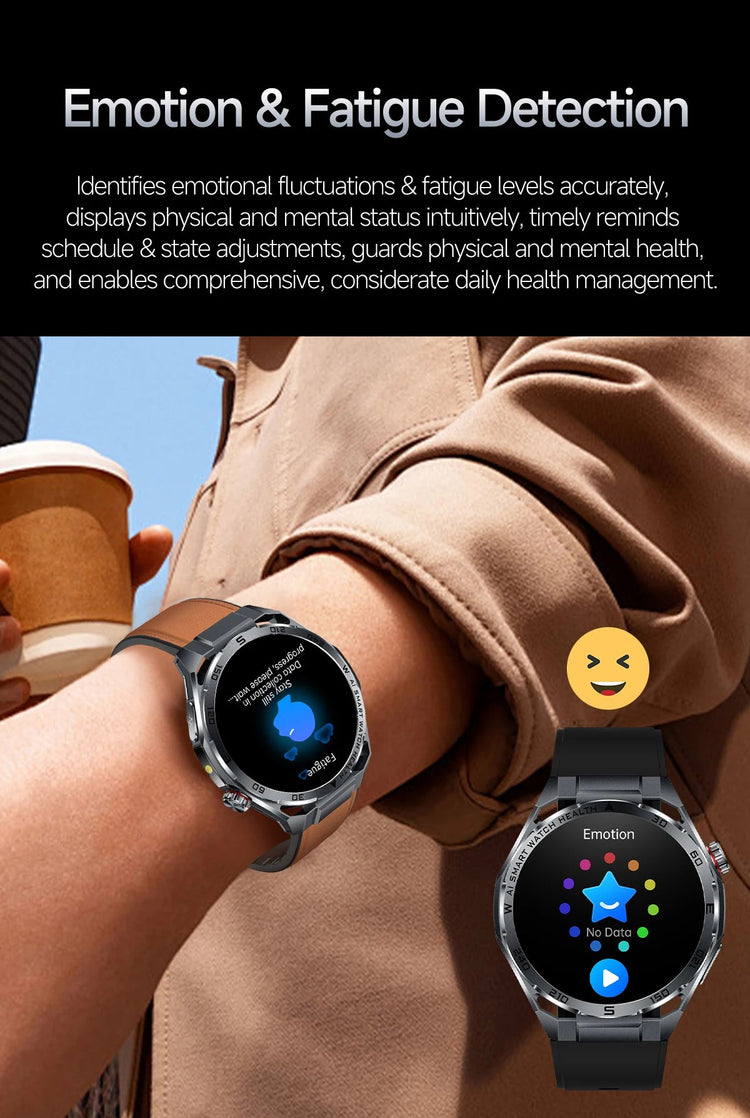 Nuovo Smartwatch 2026 con Analisi AI del Grasso Corporeo, ECG+PPG, Acido Urico, Pressione Sanguigna, Ossigeno nel Sangue, Chiamate, Schermo AMOLED per Uomini e Donne platinumshop