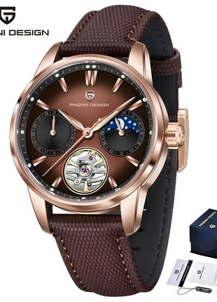 PAGANI DESIGN 41MM Orologio da uomo Orologio meccanico automatico di lusso Orologio da pilota impermeabile in acciaio inossidabile da 100 m PDYS021