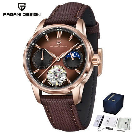 PAGANI DESIGN 41MM Orologio da uomo Orologio meccanico automatico di lusso Orologio da pilota impermeabile in acciaio inossidabile da 100 m PDYS021