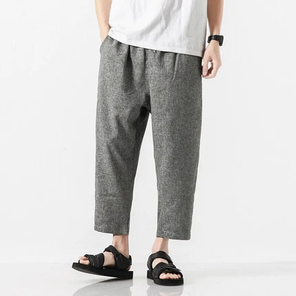 Pantaloncini da uomo nuovi pantaloni larghi casual in vita elastica tinta unita pantaloni estivi sottili comodi e traspiranti per uomo taglie forti 5XL