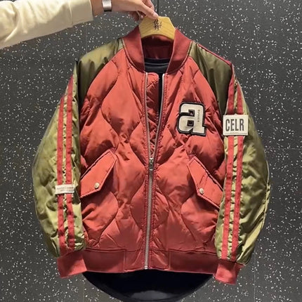 Supzoom 2022 New Arrival Hip Hop Embroidery Couples Casual Top Fashion Male And Female Winter Men Coat Warm Baseball Down Jacket