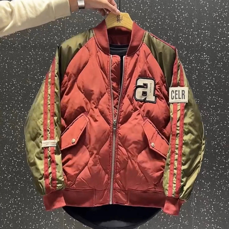 Supzoom 2022 New Arrival Hip Hop Embroidery Couples Casual Top Fashion Male And Female Winter Men Coat Warm Baseball Down Jacket